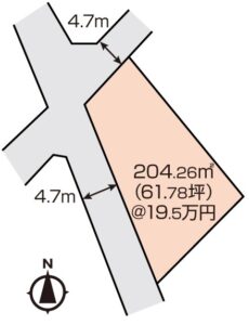 岡山市中区江崎　土地　1200万円　大建地所NX